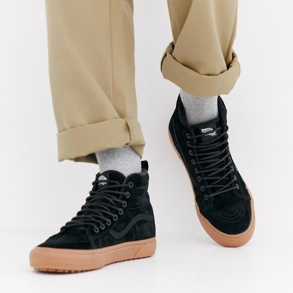 Vans Men's Sk8-Hi (MTE) Black/Gum - Picture 1 of 9